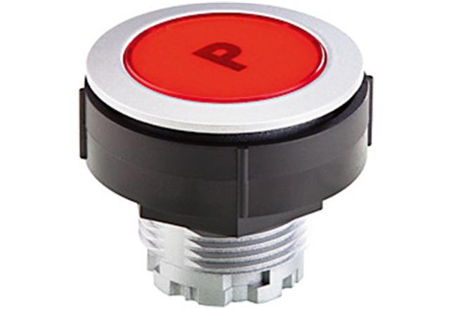 HARTING Har-Button Series Red Push Button, 30.5mm Cutout, IP69