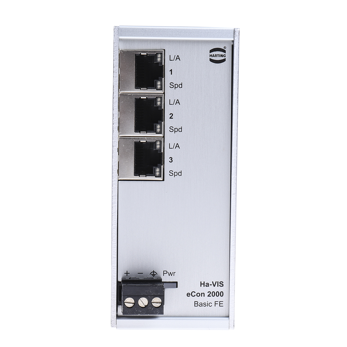 HARTING DIN Rail Mount Industrial Ethernet Switch, 3 RJ45 Ports, 10/100Mbit/s Transmission, 24V dc