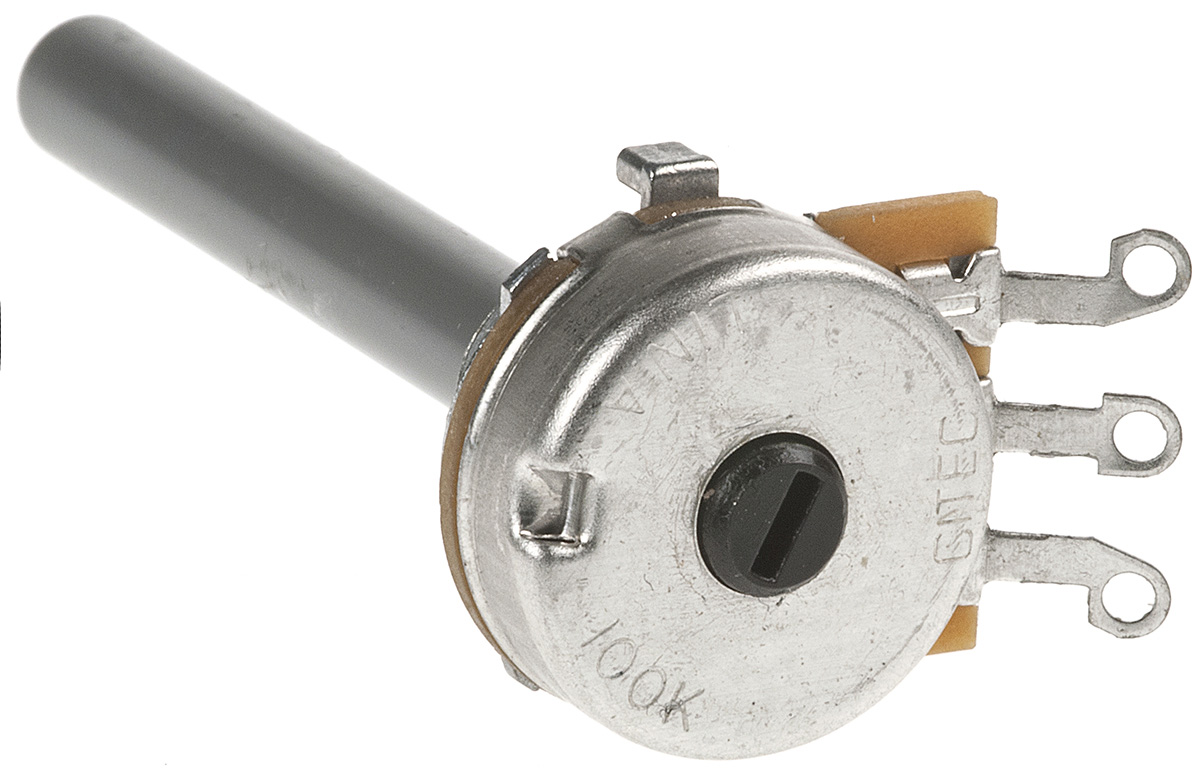 TE Connectivity 23 100kΩ Rotary Potentiometer 1-Gang Panel Mount, 1623763-2