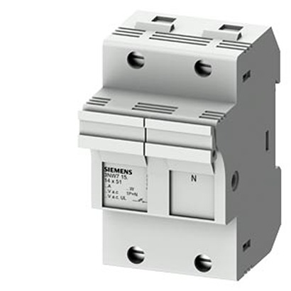 Siemens 50A Fuse Holder for 14 x 51mm Fuse, 1P + N, 690V