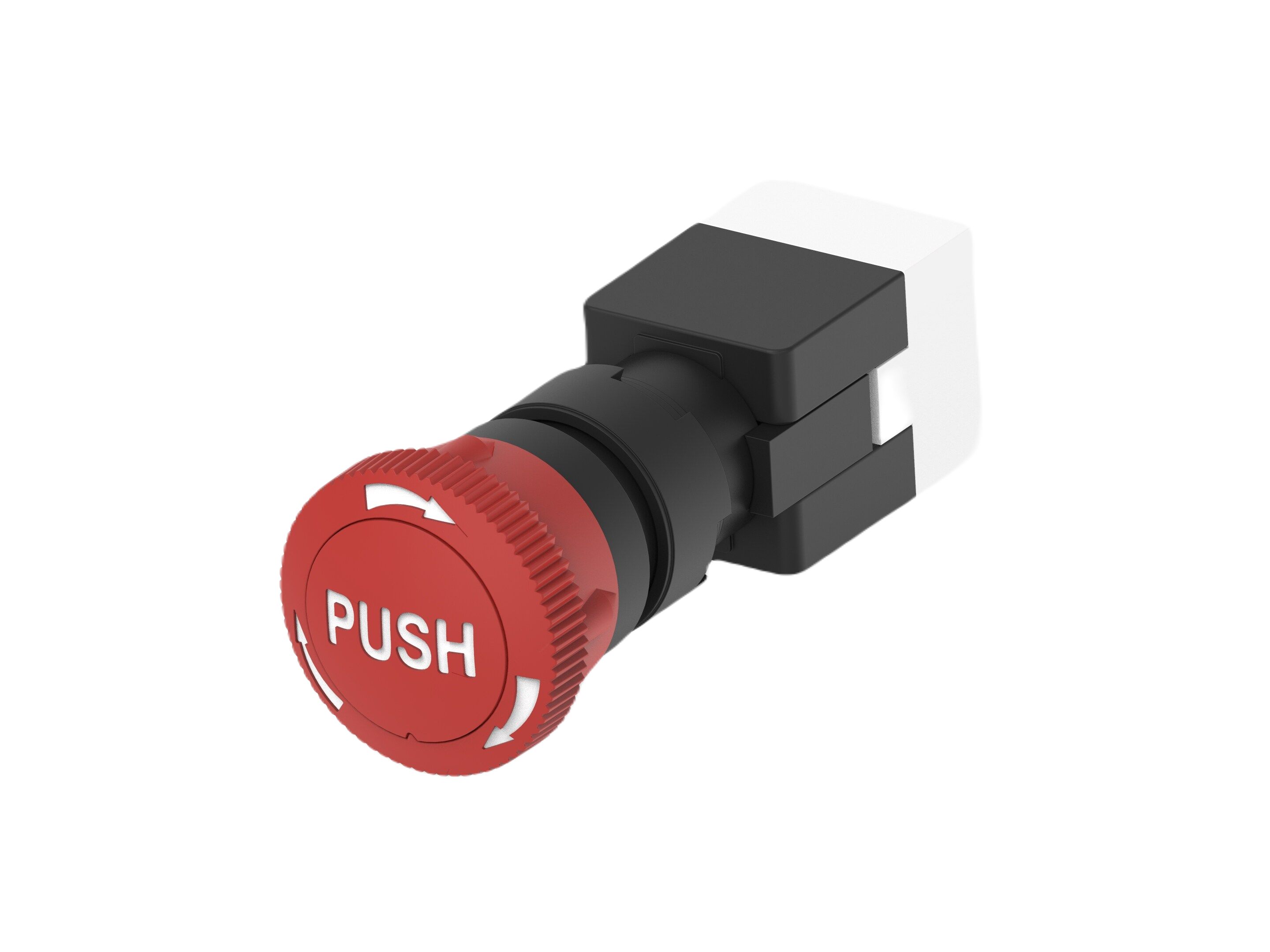 TE Connectivity PBES16 Series Push Emergency Stop Emergency Stop Push Button, Panel Mount, 16mm Cutout, DPST, IP65