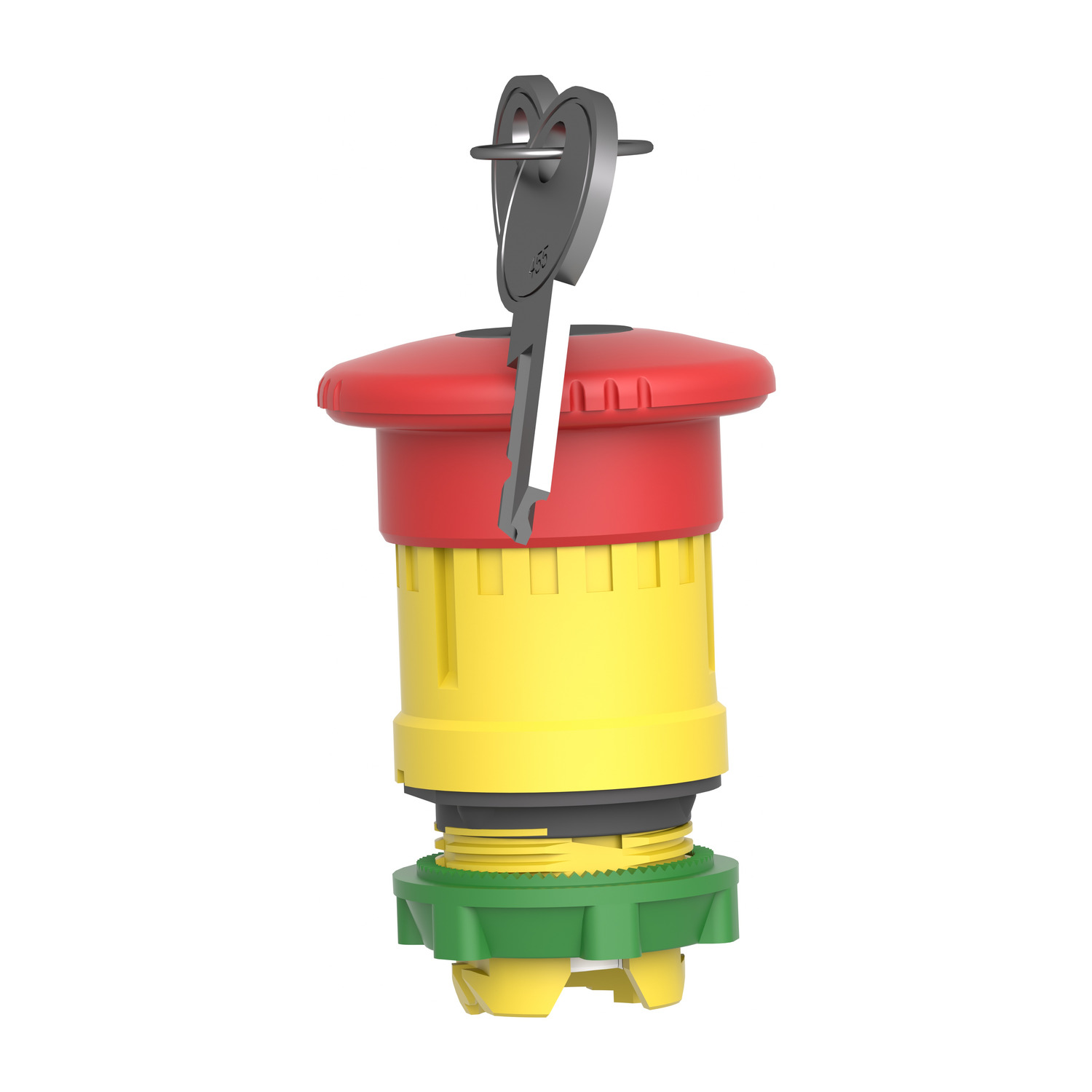 Schneider Electric XB5 Series, Red Push Button Head, Key Release, 22mm Cutout