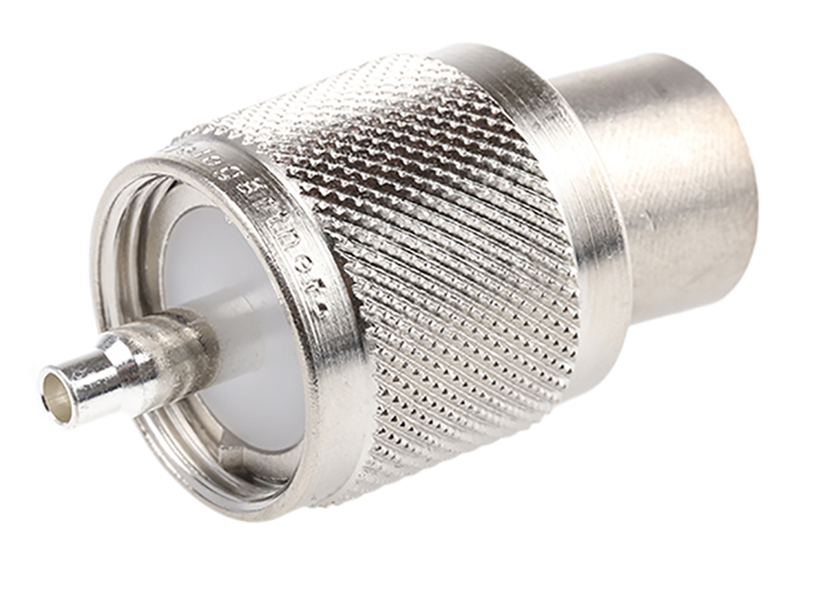 Telegartner, Plug Cable Mount UHF Connector, 50Ω, Crimp Termination, Straight Body