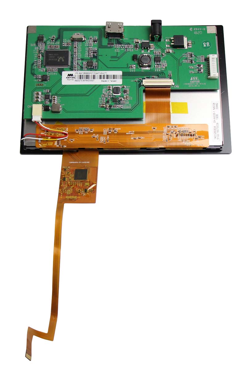 Ampire AM-1280800P2TZQW-TH5H TFT LCD Module / Touch Screen, 7in WXGA, 1280 x 800pixels