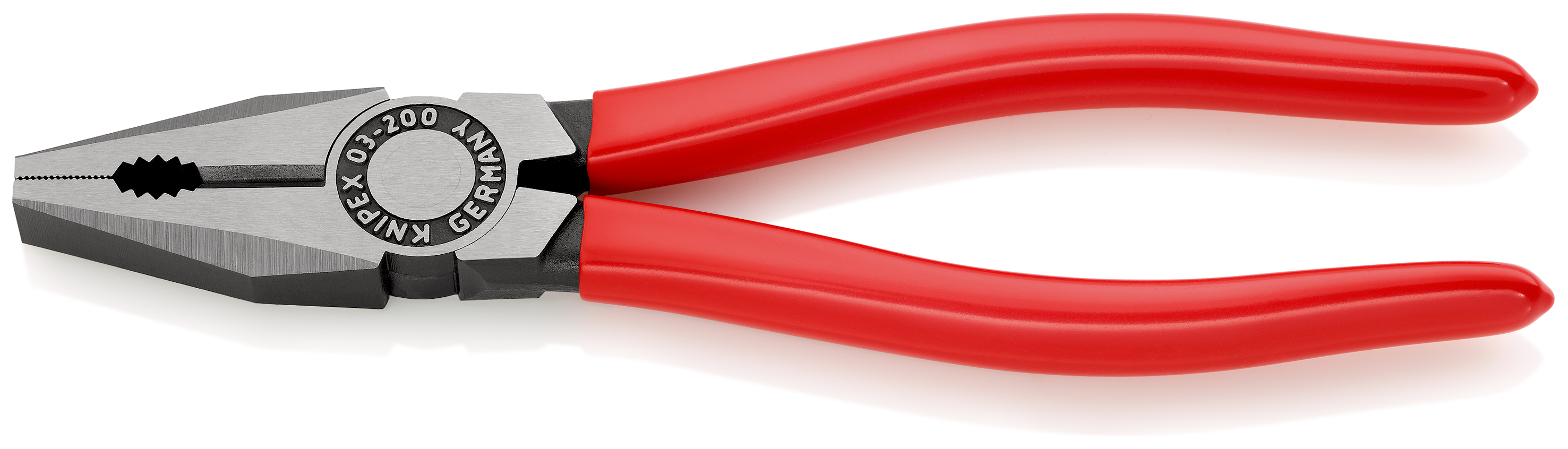 Knipex Combination Pliers, 200 mm Overall, Straight Tip