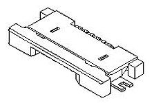 Molex, 54548 0.5mm Pitch 6 Way Right Angle Female FPC Connector, ZIF