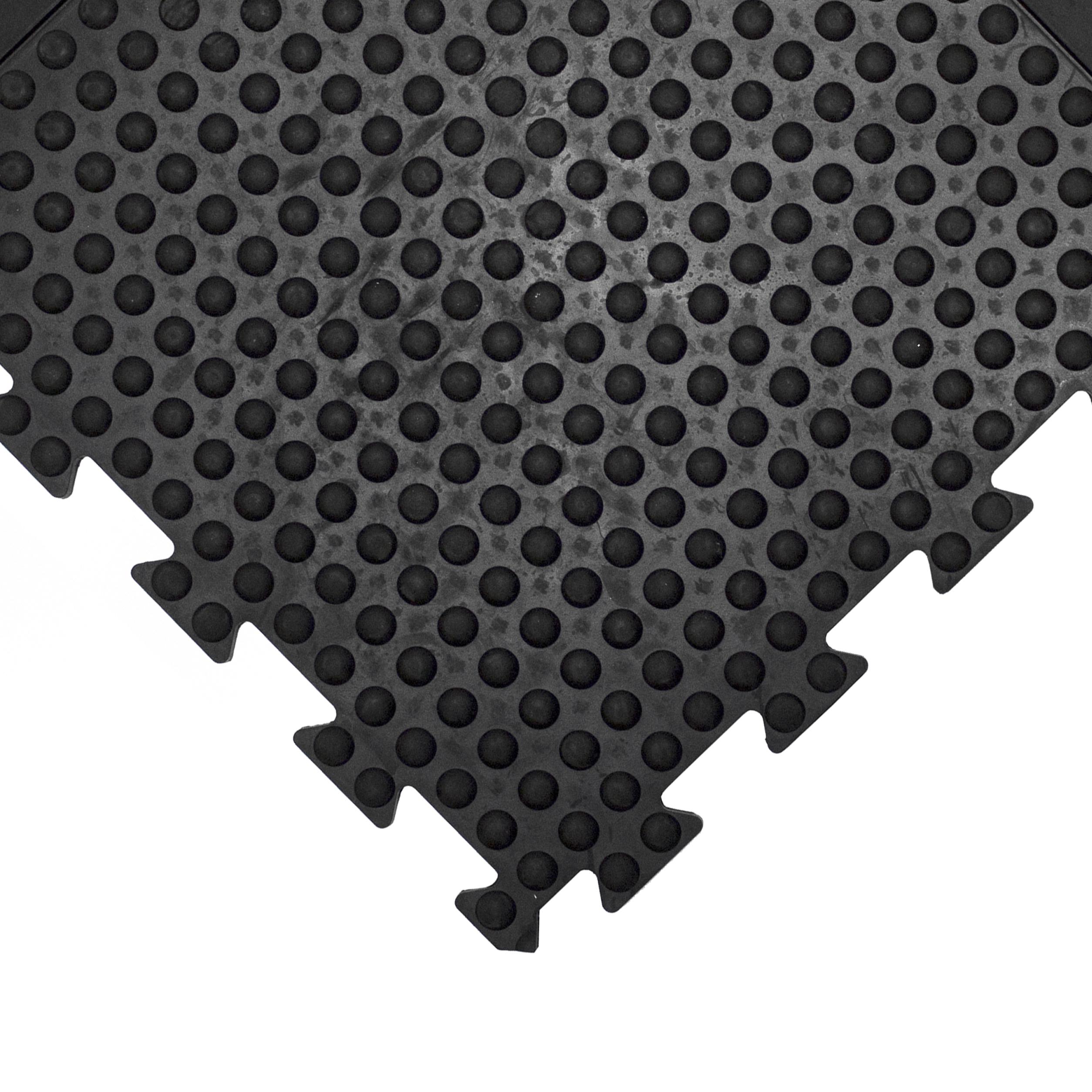 Coba Europe Bubblemat Connect Natural Rubber Anti-Fatigue Mat, 50cm x 50cm x 13.5mm
