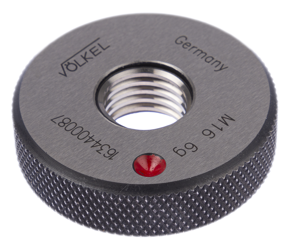 Volkel M16 x 2 Ring Thread Gauge Ring Gauge, 2.0mm Pitch Diameter