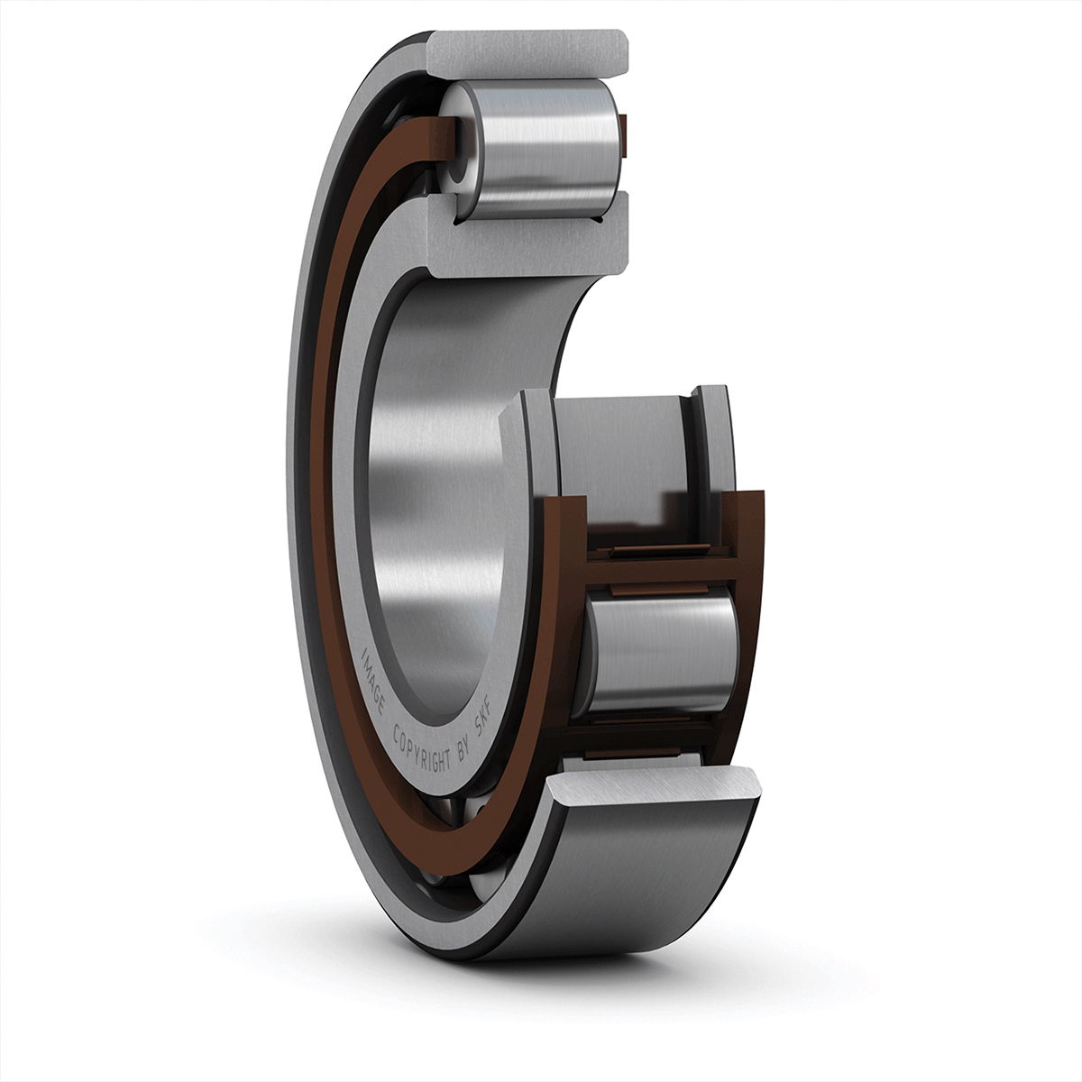 SKF N 211 ECP 55 mm ID Roller Bearing, 100 mm OD