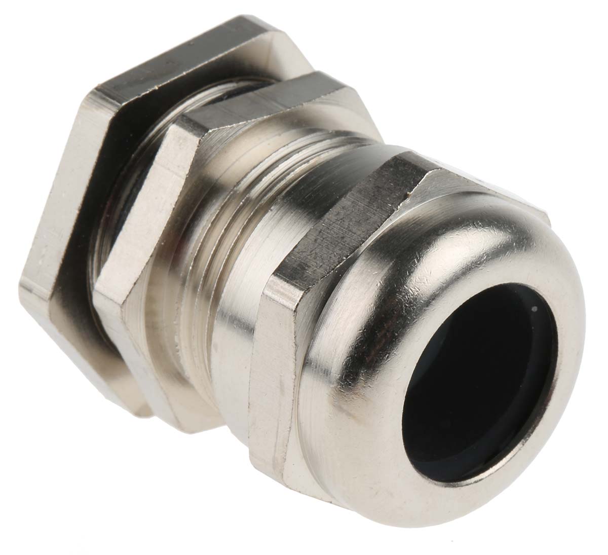 SIB SIB-TEC Series Metallic Nickel Plated Brass Cable Gland, M25 Thread, 8mm min., 16mm max., IP68