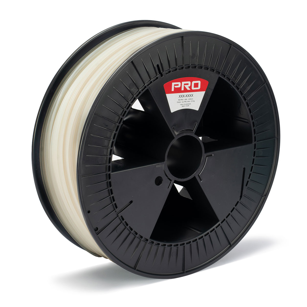 RS PRO 2.85mm Natural PLA 3D Printer Filament, 2.3kg