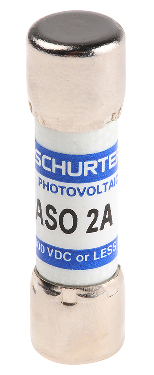 Schurter 2A F Melamine Cartridge Fuse, 10 x 38mm