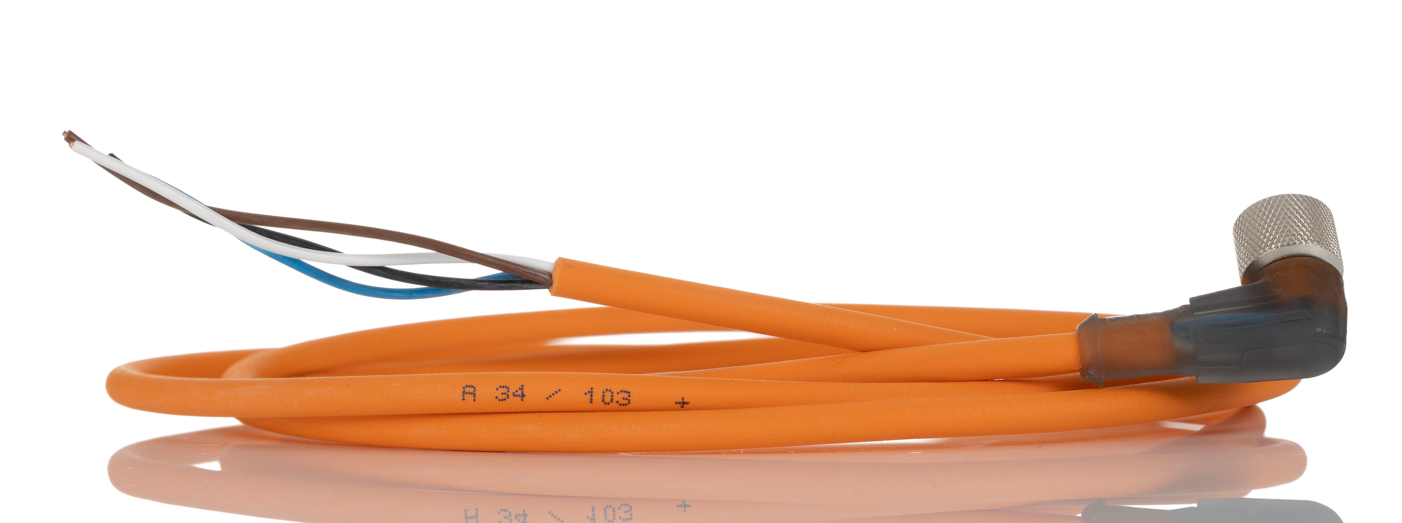 Lumberg Automation Female 4 way M12 to Unterminated Free End Sensor Actuator Cable, 1.5 m