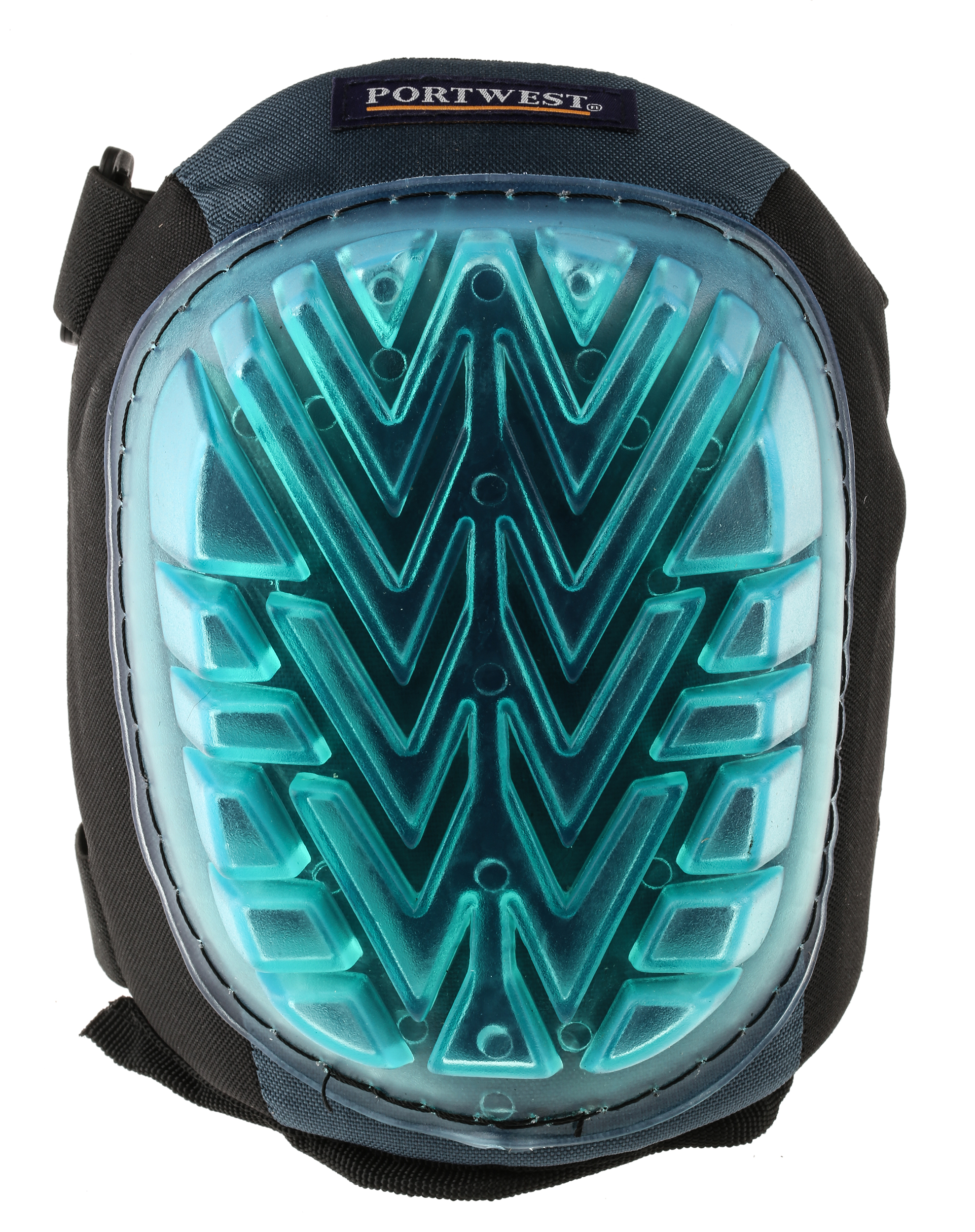 RS PRO Black EVA Foam, PVC, Silicone Gel Adjustable Strap Knee Pad Resistant to Abrasion