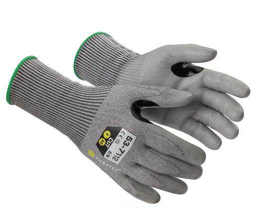 Tilsatec 53-7112 Grey Tilsatec Rhino Yarn Yarn Work Gloves, Size 9, Nitrile Coating