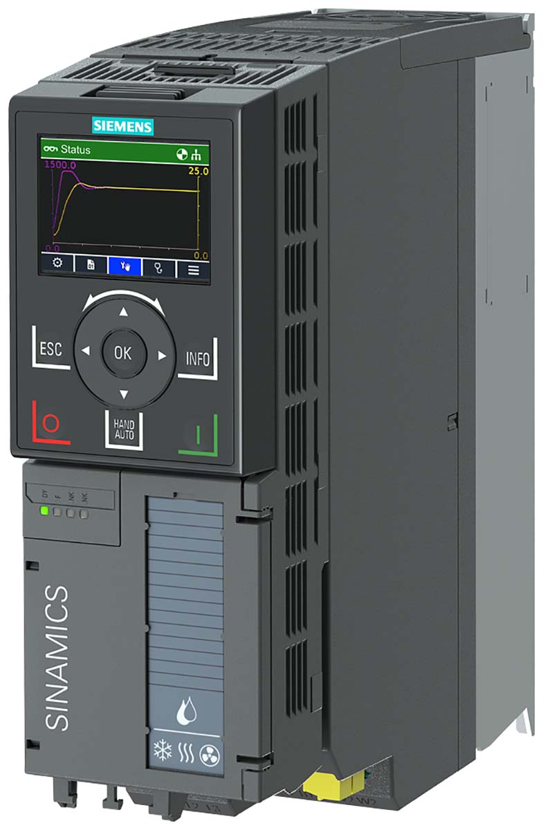 Siemens Inverter Drive, 2.2 kW, 480 V ac, 5.5 A, SINAMICS G120X Series