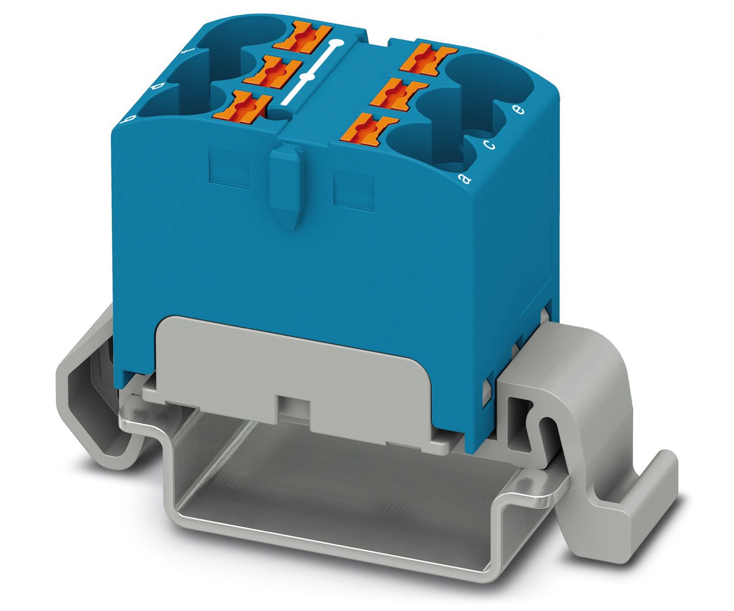 Phoenix Contact Distribution Block, 6 Way, 0.2 → 6mm², 32A, 800 V, Blue