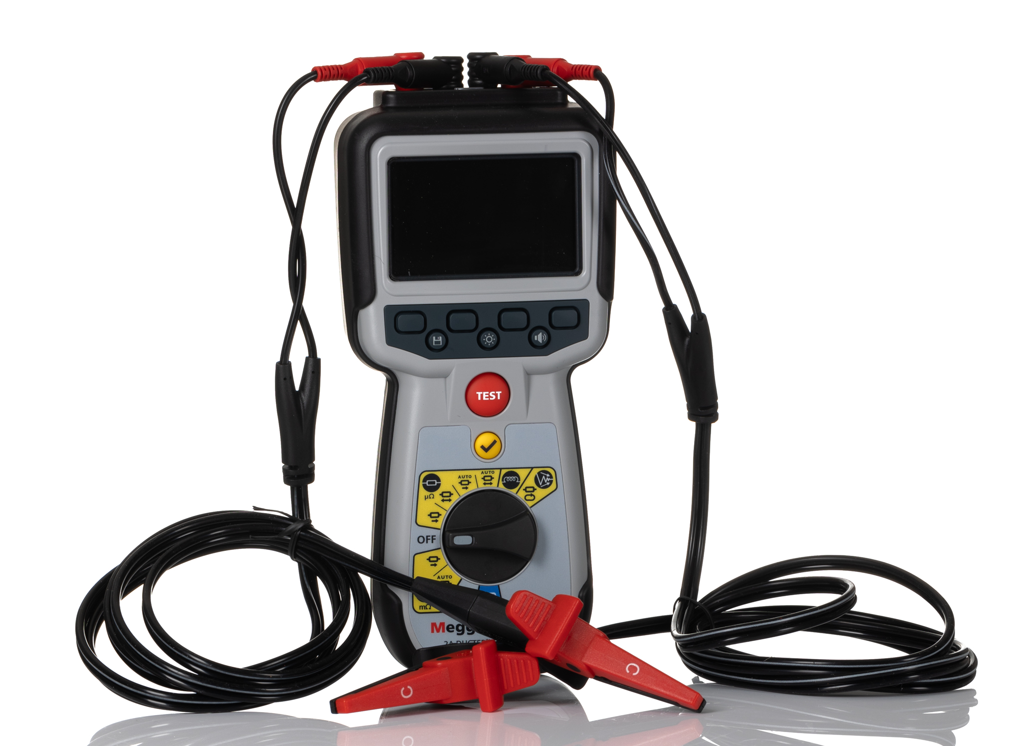 Megger Handheld Ohmmeter, 3.2 Ω Max, 100mΩ Resolution, Low Resistance