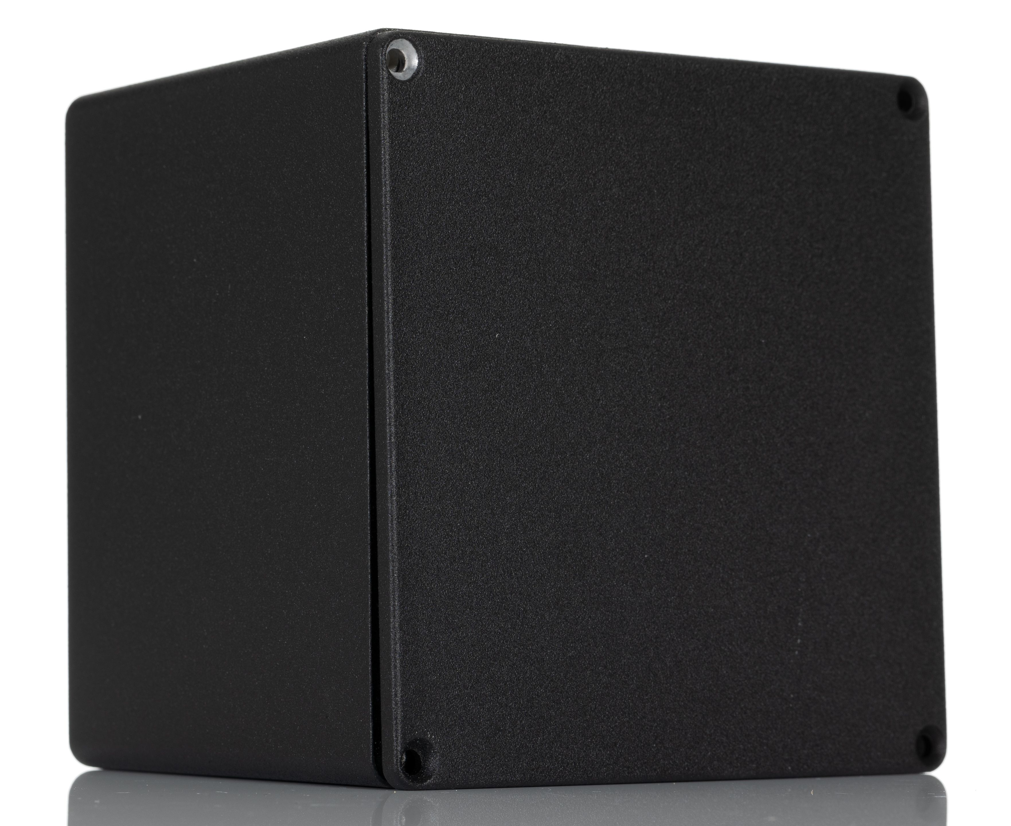 Hammond 1590 Series Black Die Cast Aluminium Enclosure, IP54, Black Lid, 119 x 120 x 94mm