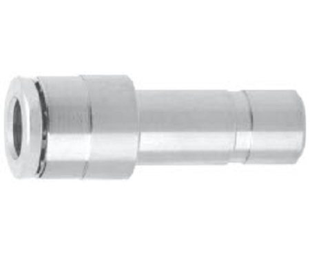 Norgren PNEUFIT 10 Series Straight Fitting, Push In 4 mm to Push In 6 mm, Tube-to-Tube Connection Style, 10023