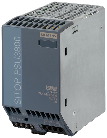 Siemens SITOP Switched Mode DIN Rail Power Supply, 400 → 500V ac ac Input, 24V dc dc Output, 17A Output, 408W
