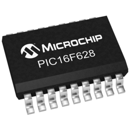 Microchip PIC16F628-04/SO, 8 bit PIC, PIC16F62X Microcontroller, 4 MHz, 3.5kB FLASH, 18-Pin SOIC