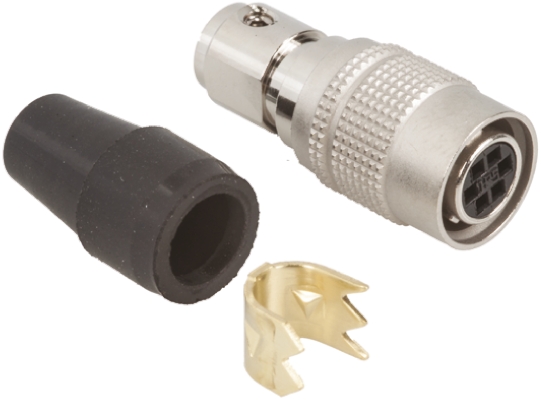 Hirose Circular Connector, 6 Contacts, Cable, Miniature Connector, Socket, Male, HR10 Series