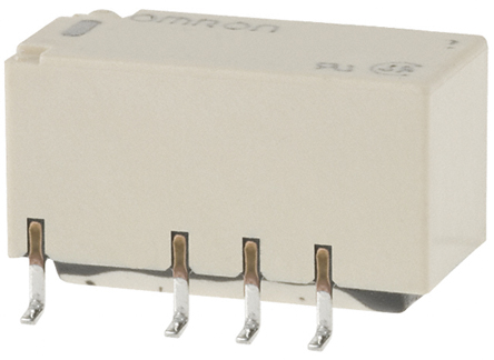 Omron Surface Mount Signal Relay, 12V dc Coil, 2A Switching Current, DPDT