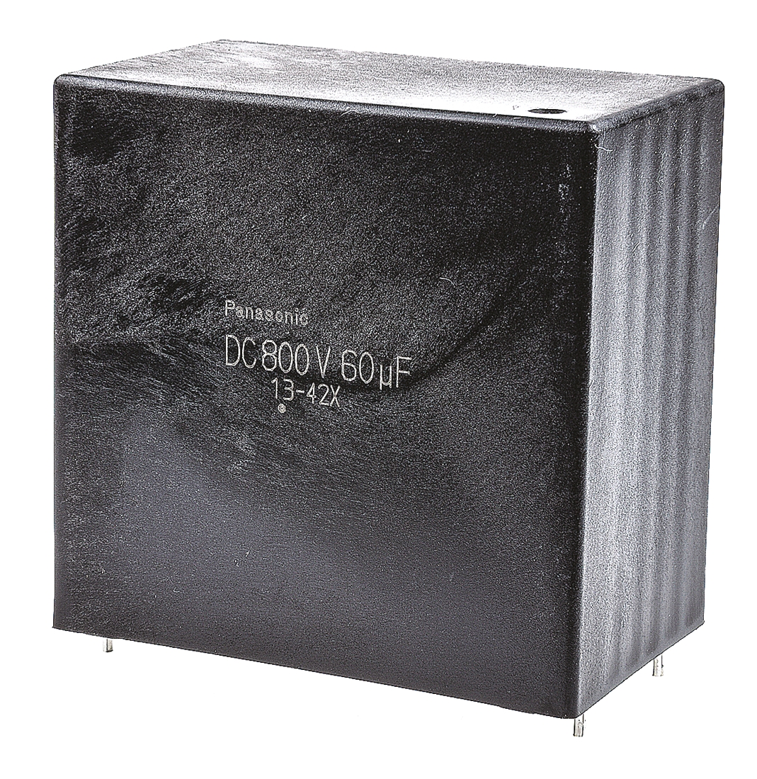 Panasonic EZPE Polypropylene Film Capacitor, 800V dc, ±10%, 60μF, Through Hole