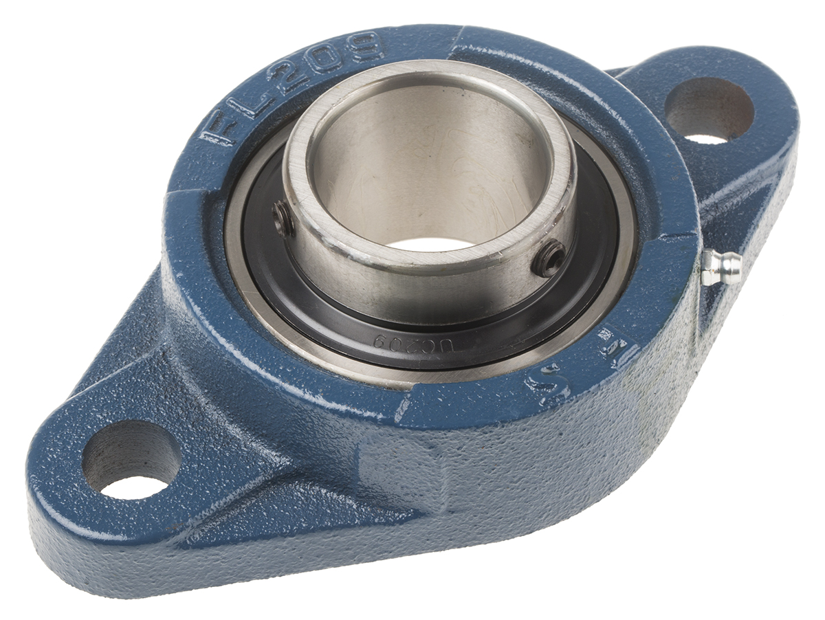 2 Hole Flange Bearing Unit 45mm ID