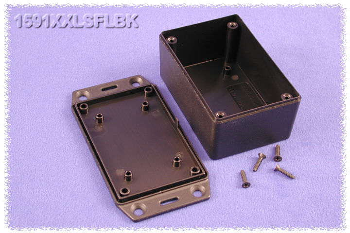 Hammond 1591 Series ABS Enclosure, IP54, Flanged, 86 x 56 x 36mm