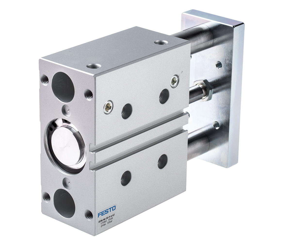Festo Pneumatic Guided Cylinder - 170865, 40mm Bore, 50mm Stroke, DFM Series, Double Acting