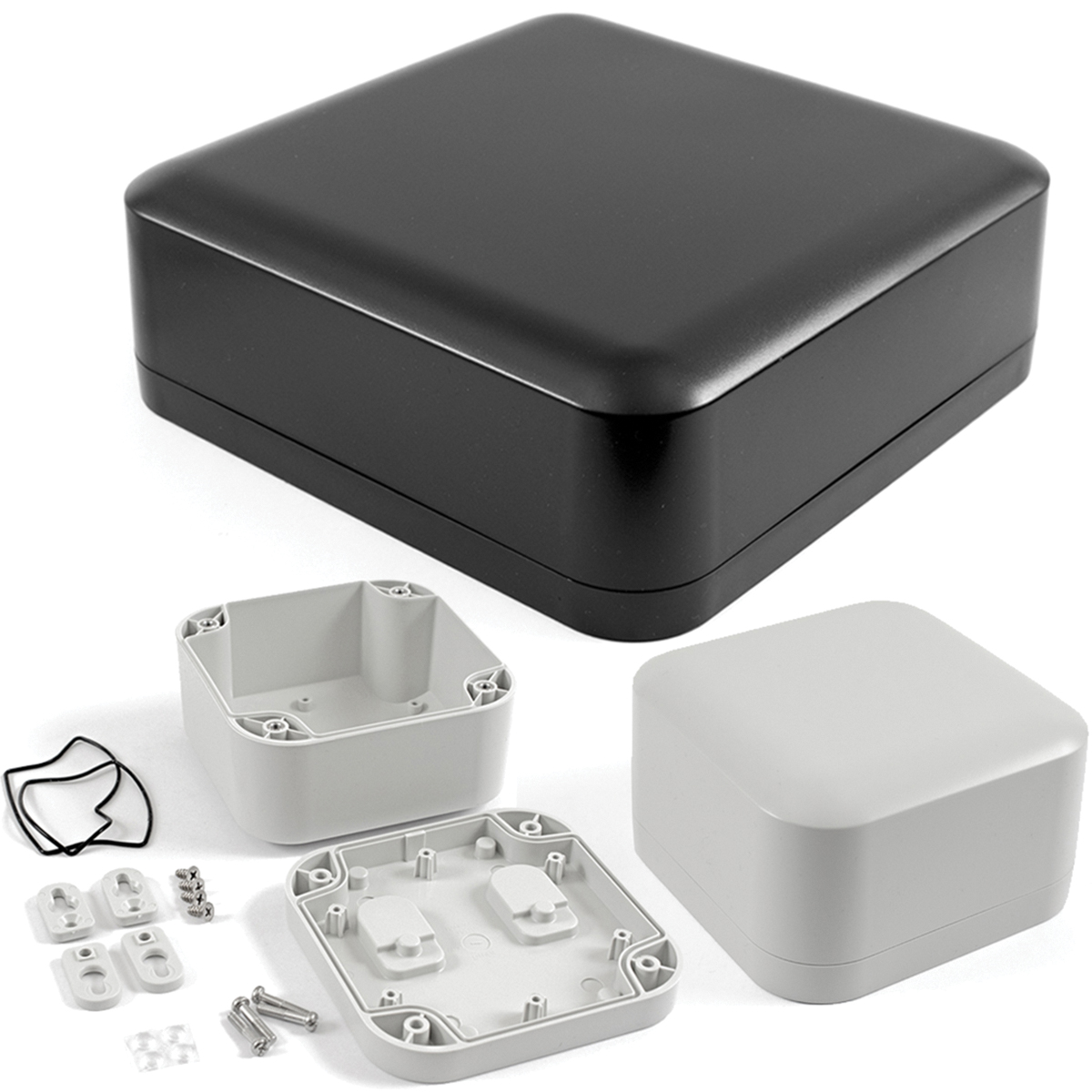 Hammond 1557 Series ABS Wall Box, IP66, 45 mm x 160 mm x 160mm