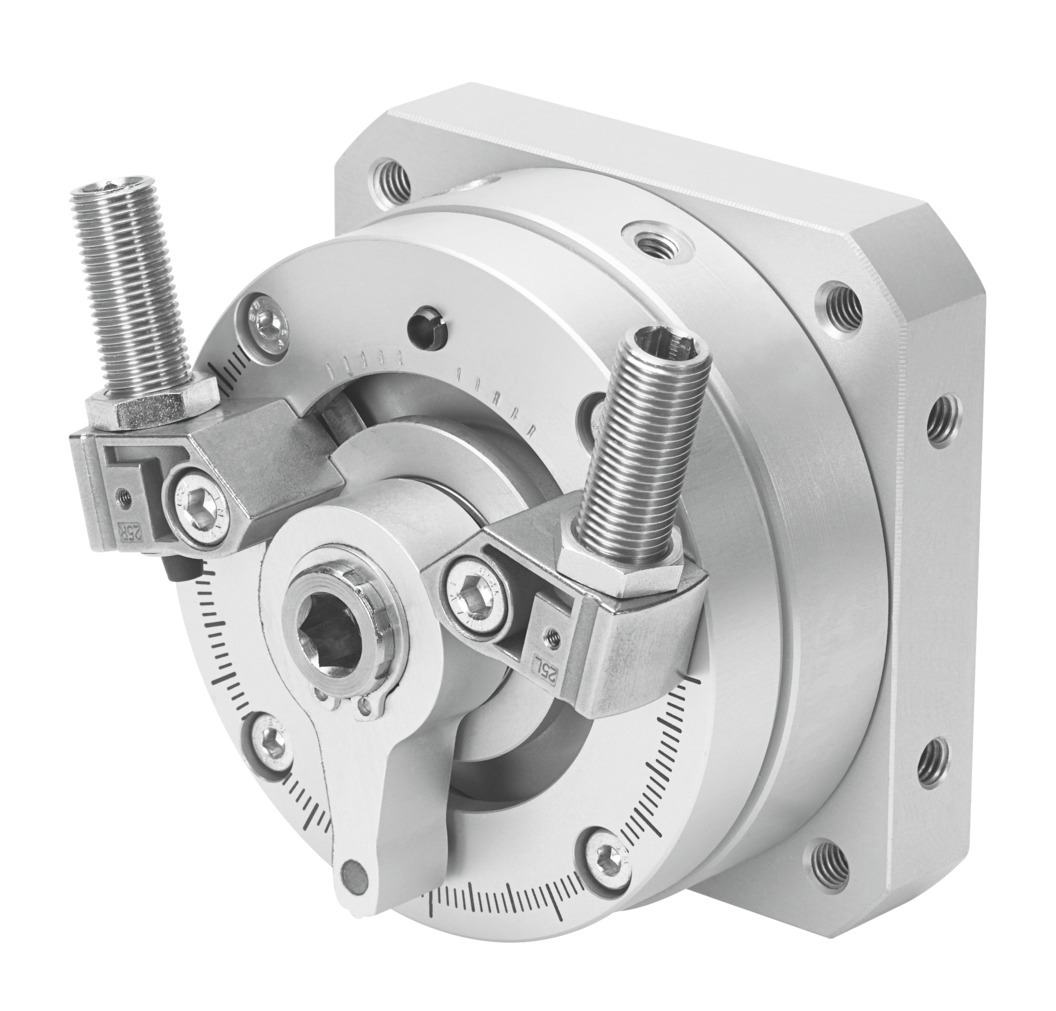 Festo DSM Series 10 bar Double Action Pneumatic Rotary Actuator, 246° Rotary Angle, 25mm Bore