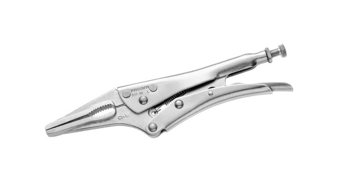 Facom Locking Pliers, 165 mm Overall, Straight Tip, 50mm Jaw