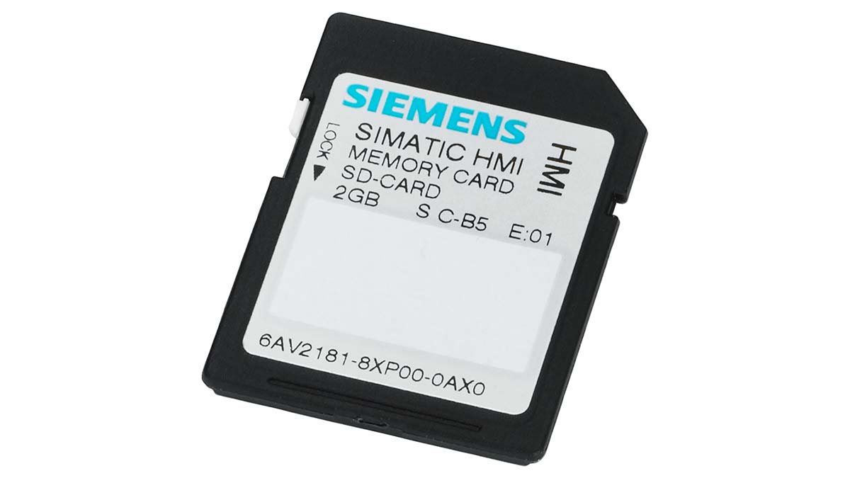 Siemens Memory Card For Use With HMI SIMATIC HMI operator panels
