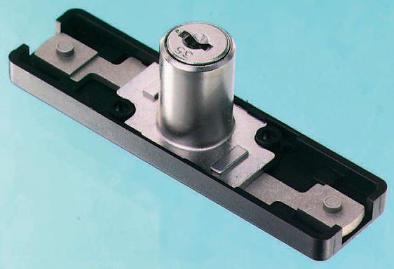 Euro-Locks a Lowe & Fletcher group Company Black Plastic Multi Point Lock, 25mm Panel-to-Tongue, 16.5mm Cutout, Key