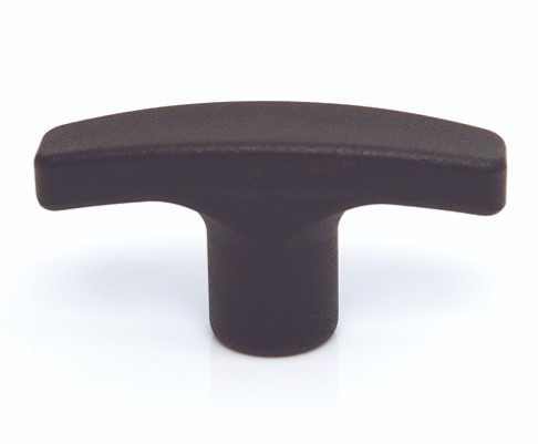 RS PRO Matt Black Thermoplastic Cabinet Handle 26 mm Height, 27mm Width, 80mm Length