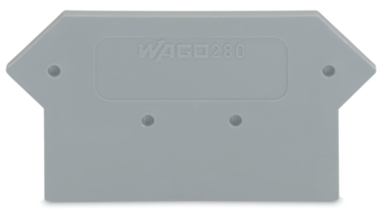 WAGO 280 Series End And Intermediate Plate for Use with Rail Mount Terminal Blocks