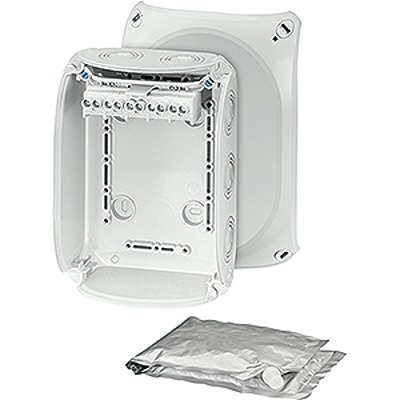 HENSEL WP Series Grey Polycarbonate Junction Box, IP68, 77 x 180 x 130mm