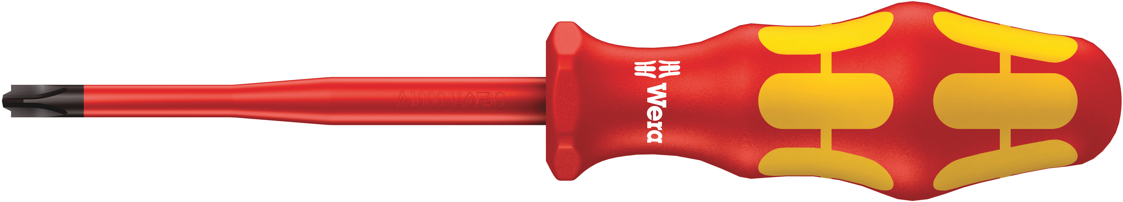 Wera Phillips Insulated Screwdriver, PlusMinus PH1 Tip, 80 mm Blade, VDE/1000V, 178 mm Overall