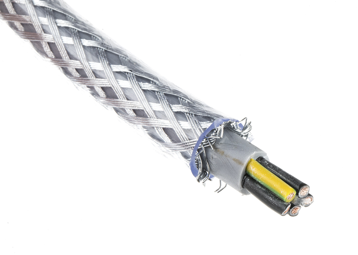 Lapp ÖLFLEX CLASSIC 110 SY Control Cable, 5 Cores, 1.5 mm² CSA 16 AWG, Screened, 50 m, Transparent Polyvinyl Chloride
