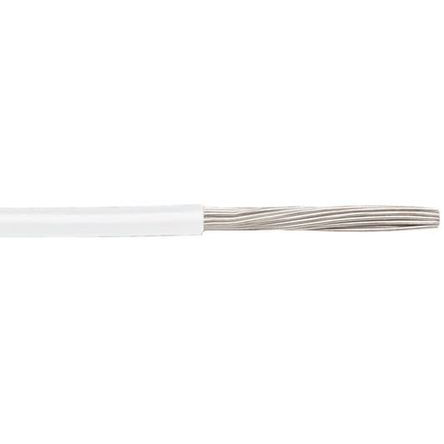 Alpha Wire Ecogen Ecowire Series White 0.08 mm² Hook Up Wire, 28 AWG, 7/0.12 mm, 30m, MPPE Insulation, 6710 WH005