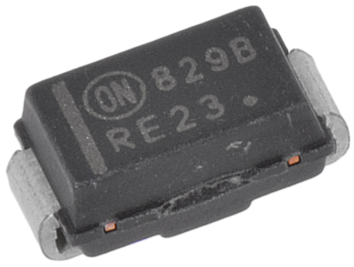 onsemi, 15V Zener Diode 5% 500 mW SMT 2-Pin SMA