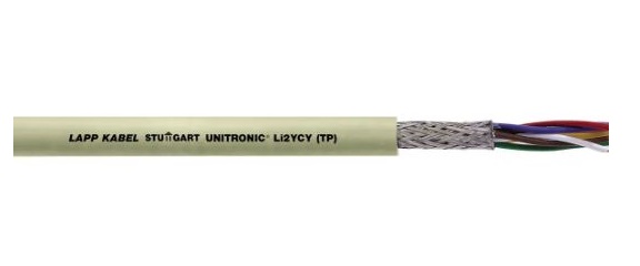 Lapp UNITRONIC Series Data Cable, 1 Pairs, 2 Cores, 0.25 mm², Screened, 24 AWG, 50m, Screened Shield, Li2YCY Cable