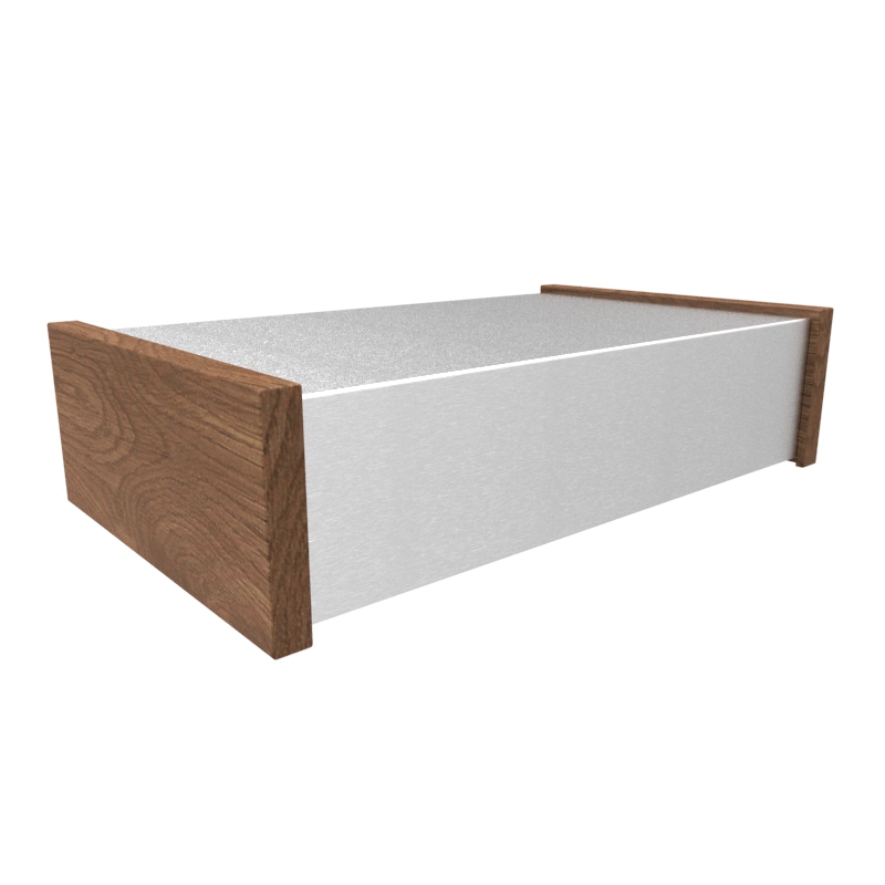 Hammond 1444 Series Aluminium Aluminium Case, 4 x 17 x 10in