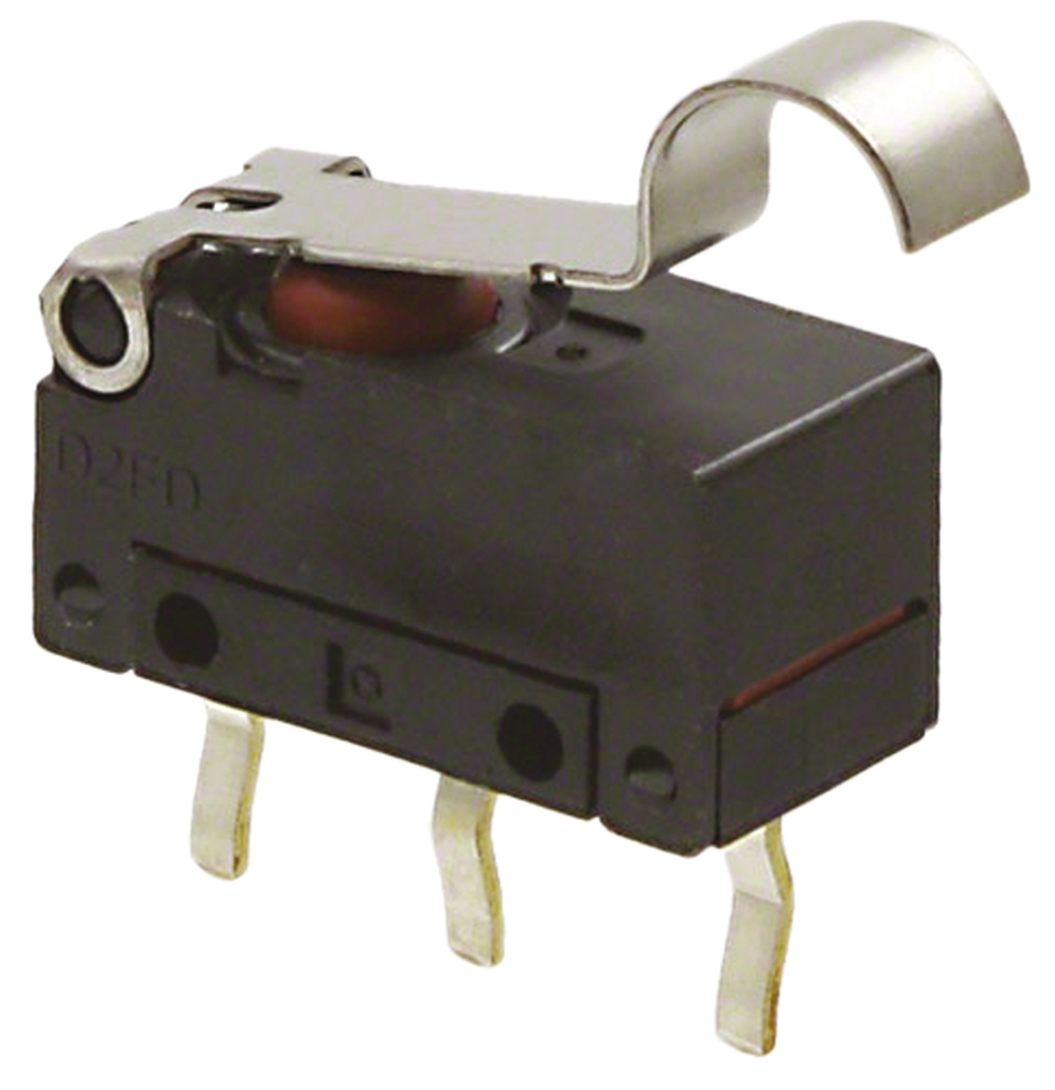 Omron Simulated Roller Lever Micro Switch, Pc Pin Terminal, 100 mA @ 30 V dc, SP-CO, IP6X