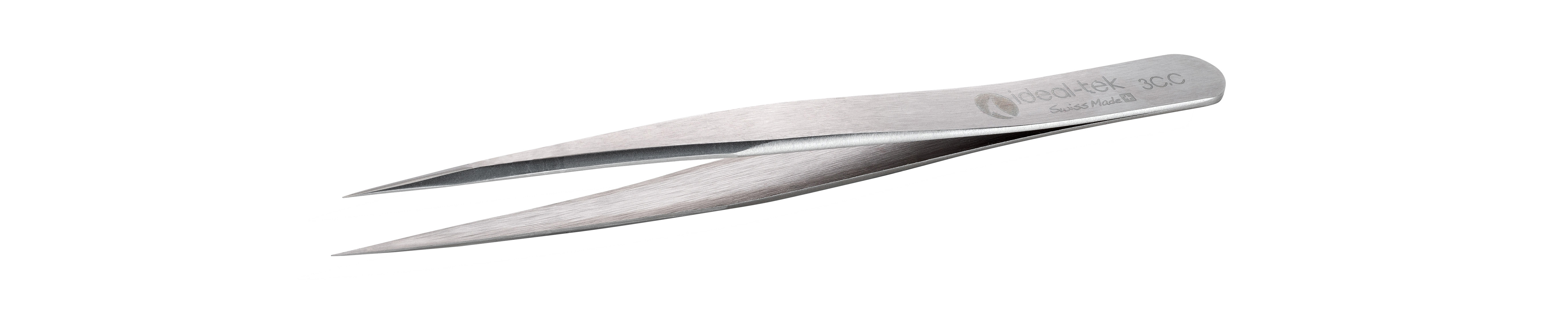 ideal-tek 110 mm, Carbon Steel, Straight, Tweezers