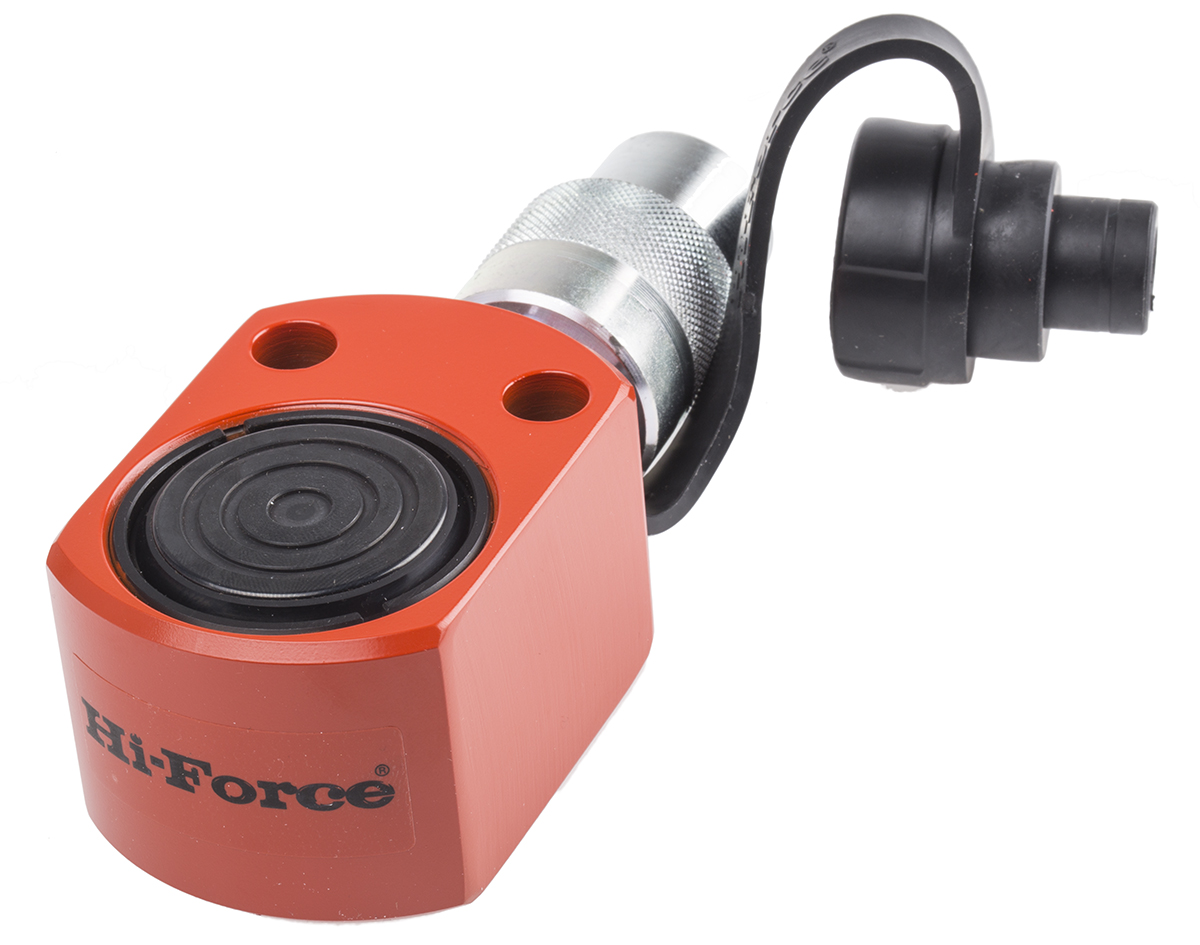 Hi-Force Single, Portable Low Height Hydraulic Cylinder, HPS100, 10t, 10mm stroke