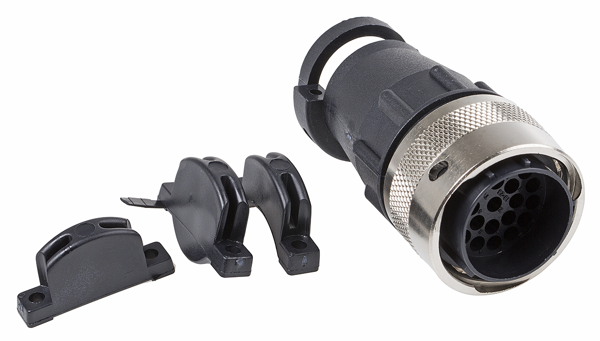 ITT Cannon Circular Connector, 23 Contacts, Cable, Standard Connector, Plug, Male, IP65, Trident Ringlock Series